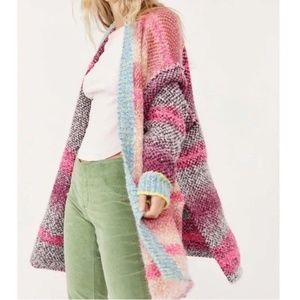 FREE PEOPLE Daydreamer Cardigan Orchid Cloud Oversized MEDIUM New without Tags